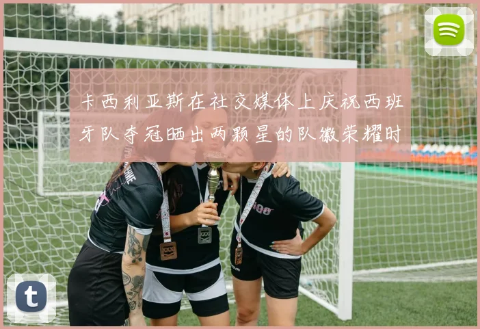 卡西利亚斯在社交媒体上庆祝西班牙队夺冠晒出两颗星的队徽荣耀时刻